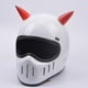 thumbnail image 1 of 2pcs Casco de Motocicleta Cuernos de Cuernos de con Lechón para , Negro, 3.7 cm shamjiam Cuerno de casco de motocicleta, 1 of 8