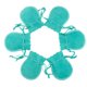 thumbnail image 1 of GOOHOCHY Bolsas de cordón de almacenamiento de franela de bolsa de joyería de calabaza de 6 piezas para aretes de anillo Bolsas de dulces Bolsas de regalo (7x9 Lake Blue), 1 of 7