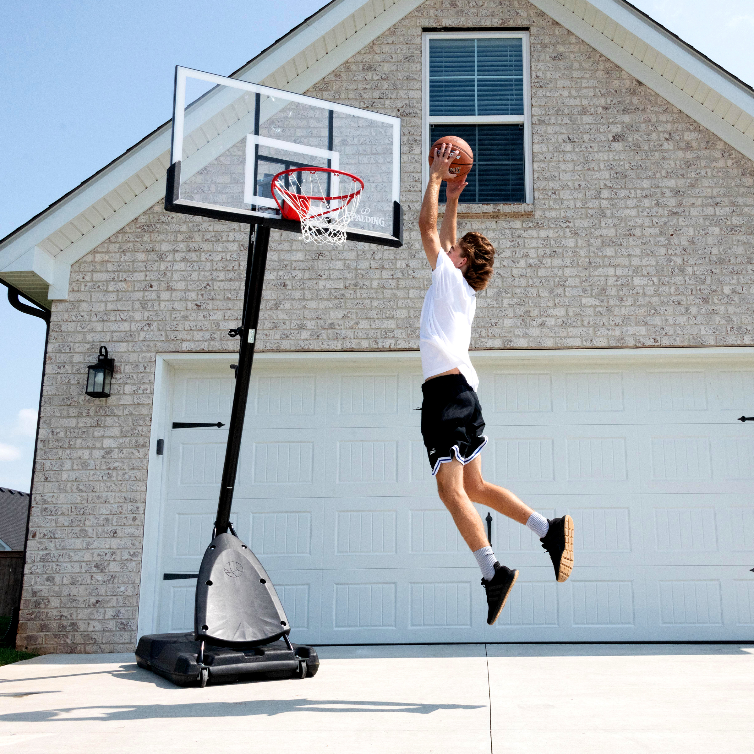 Spalding 54 inch Shatter-proof Polycarbonate Exacta Height® Portable Basketball Hoop System - image 12 of 12