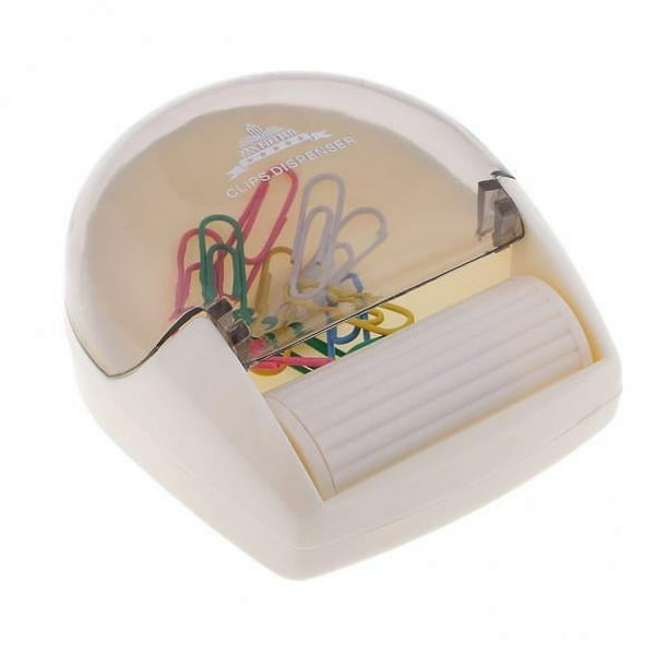 6x Dispensador de Clip de Papel con Soporte de Papel 12 Clips de Papel Rico Y para Pasadores de Tablero 6 piezas