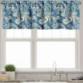 thumbnail image 3 of Ambesonne Paisley Valance & Curtain, Inspired Persian, 55"x45", Teal Navy and Tan, 3 of 6