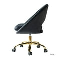 thumbnail image 4 of Savas Velvet Task Chair for Home Office in Black, 4 of 8