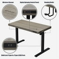 thumbnail image 4 of Pemberly Row 48" Electric Height Adjustable Wood Standing Desk in Gray Oak, 4 of 5
