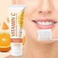 thumbnail image 1 of Pasta de dientes con vitamina C para blanquear los dientes y eliminar las manchas | Protección de caries | Cuidado de las encías con aloe y vitamina E | Sabor a limón y menta fresca | 60g |, 1 of 6