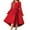 AN14-Red, variant on Inglocry Girls Long Sleeve Dress Fashion High Low Flowy Swing Semi Formal Party Dresses with Belt Black 13-14Y