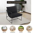 thumbnail image 4 of Juego de 2 Sillones Acentuadores Modernos – Marco Metálico – Tapizado – Cojín Suave – Sala de Estar, 4 of 8