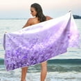 thumbnail image 7 of Dreamtimes Spring Lavender Beach Towel Lightweight Compact Oversized Travel Towels Super Absorbent Quick Dry Towel for Swimming Camping Holiday, 7 of 7