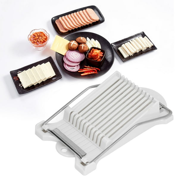 Cortador De Fiambres, Alambres De Acero Inoxidable Cortador Rápido De Plátanos De Escritorio Para Fiambres Para Huevos Cocidos