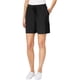 thumbnail image 2 of Bermudas casuales con cordón de altura media Karen Scott Negro Extragrande, 2 of 2