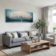 thumbnail image 3 of Large White Trees of Life Canvas Wall Art, Creative Trees Decor Painting Canvas Print for Living Room, Bedroom, Office Decorations, Gifts for Men, 3 of 7