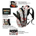 thumbnail image 4 of ALAZA Red Cherry Bow and Daisy Flower Backpack Elementary School Bag Bookbag Travel Rucksack, 4 of 7