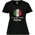 thumbnail image 3 of Inktastic I'm So Cute, I Must Be Italian Sunflower Italy Flag Women's Plus Size T-Shirt, 3 of 5