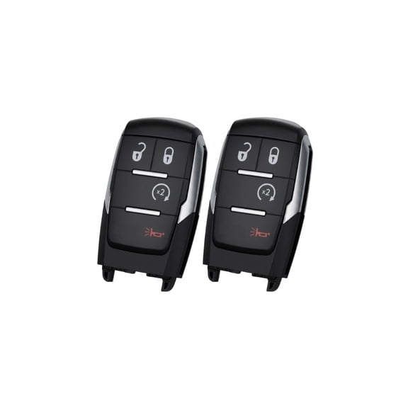 Replcament Smart Key Fob for Ram 2500 3500 4500 5500 models only 2019-2024 FCC GQ4-76T GQ476T Part Number 68547362 68547362AB Pack of 2
