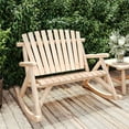 thumbnail image 1 of vidaXL 2-Seater Garden Rocking Bench 123x96x102 cm Solid Wood Spruce, 1 of 4