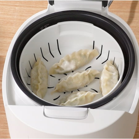 CUCKOO Micom Rice Cooker 6 Cup Uncooked / 12 Cup Cooked, Korean Fuzzy Logic Rice Cooker with Steam Tray, Versatile Food Steamer & Warmer with Non-Stick Inner Pot, Rice Maker, White (CR-0661F)