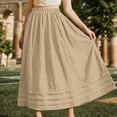 thumbnail image 6 of Edvintorg Midi Skirts for Women with Pockets Elastic High Waisted Skirt Womens Summer Skirts Trendy 2026, 6 of 6
