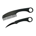 thumbnail image 1 of Stainless Steel Portable Comb Knife | Dual-Use Comb with Built-In Blade | Durable Multifunction Travel Tool | Easy to Clean | Outdoor Utility | 1 Piece | Compact Size, 1 of 6