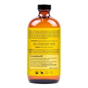 Seven Minerals 16 fl oz Organic Castor Oil - Cold Pressed, Unrefined, 100% Pure USDA Organic, Hexane Free - Glass Bottle