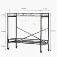 thumbnail image 2 of Zhongma 2 Tier Sturdy Metal Plant Stand with Wheels, 40.5x16x39.4 Inch High, Heavy Duty Succulent Shelf for Home Indoor and Outdoor, 440 LBS Capacity & Heavy Duty Construction Brand: Zhongma, 2 of 7