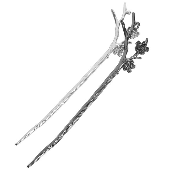 WHAMVOX 2pcs Hair Chopsticks for Women Made of Durable Alloy with Elegant Design and Assorted Colors