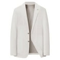 thumbnail image 2 of Spring Summer Men's Lightweight Men Suit Summer Suit Jacket Casual Suite for Men Stretch Slim Fit Button Mens Pinstripe Suit Sport Coats, 2 of 5