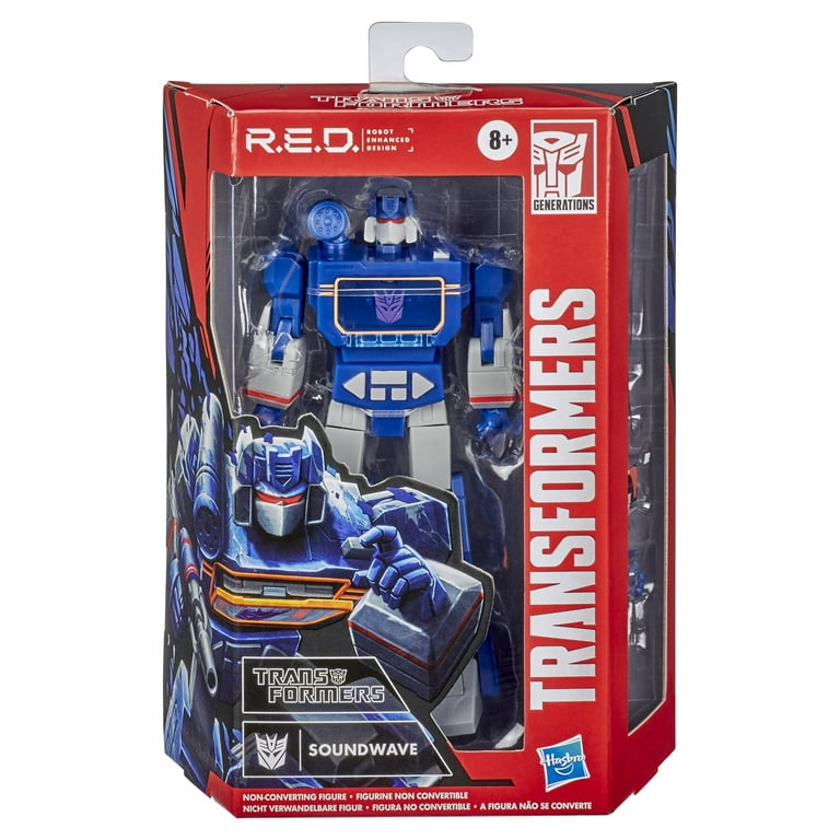Transformers: R.E.D. Soundwave Kids Toy Action Figure for Boys and