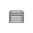 Better Homes & Gardens Ribbed Metal Storage Basket, Matte Black