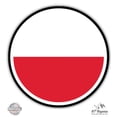 thumbnail image 1 of Poland Flag - 8" Vinyl Sticker - For Car Laptop I-Pad - Waterproof Decal, 1 of 1