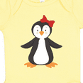 thumbnail image 4 of Inktastic Cute Penguin, Girl Penguin With Red Ribbon Boys or Girls Baby Bodysuit, 4 of 5