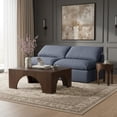 thumbnail image 2 of Meridian Furniture Indulge 70" Contemporary Linen Fabric Modular Sofa in Navy, 2 of 7