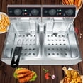 thumbnail image 4 of 8 L(8.5QT) Commercial Double Electric Deep Fryer with 2 Baskets, 3000W Stainless Steel Deep Fryer for Home Use, Adjustable Temperature, Perfect for Kitchen, 4 of 6