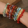 thumbnail image 2 of Crystal Bracelet Irregular Natural Stone Bracelet Beads Chip Jewelry Amethyst, 2 of 16