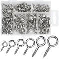 thumbnail image 1 of 2023 - 100 Pcs Screw Eye, 2# 4# 5# 6# 8# 10# Metal Screw Hook Bolts Nickel Plated Hook, 1 of 4