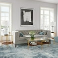 thumbnail image 4 of Evelyn&Zoe 20" Gold/Walnut Metal/Glass Side Table, 4 of 9