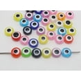 thumbnail image 5 of U8MO 100 Mixed Colour Acrylic Kabbalah Evil Eye Coin Rondelle Beads 10X5mm 8X5mm-100Pcs 11X5mm, 5 of 6