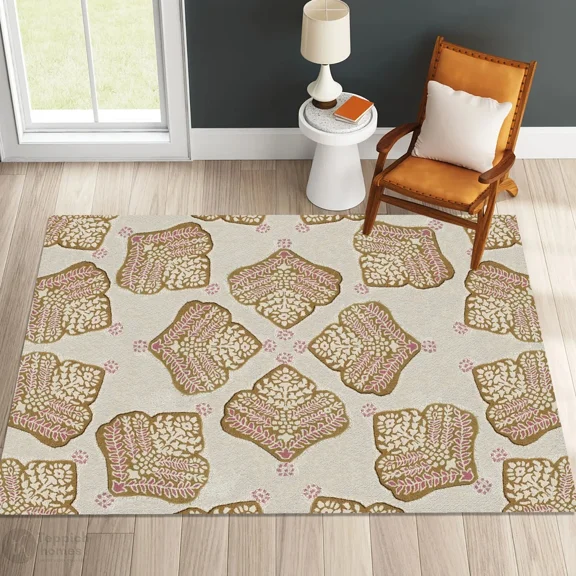 Hand tufted rug 5x7, 5x8, Beige wool carpet, Vintage area rugs, Bed, Kids, Living, room carpet 6x8, 6x9