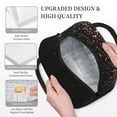 thumbnail image 3 of Yiaed Rose Gold Glitter1 Print Lunch Bag Adult Insulated Lunch Box, Leakproof Cooler Food Lunch Containers Reusable High Capacity Lunch Tote Bags-One Size, 3 of 6