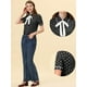 thumbnail image 2 of INSPIRE CHIC Camiseta De Manga Corta Con Cuello Peter Pan Y Lunares Para Mujer Negro S, 2 of 4