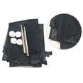 thumbnail image 3 of Puerta de Seguridad para Mascotas Cachorro de Perro de Cercado de Malla de Portátil Guardias Interior - Negro, 110x72cm El 110x72cm Sunnimix Vallas de la puerta de interior, 3 of 8