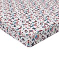 thumbnail image 2 of Ambesonne 4th of July Fitted Sheet, USA, King Size, Red White Blue, 2 of 3
