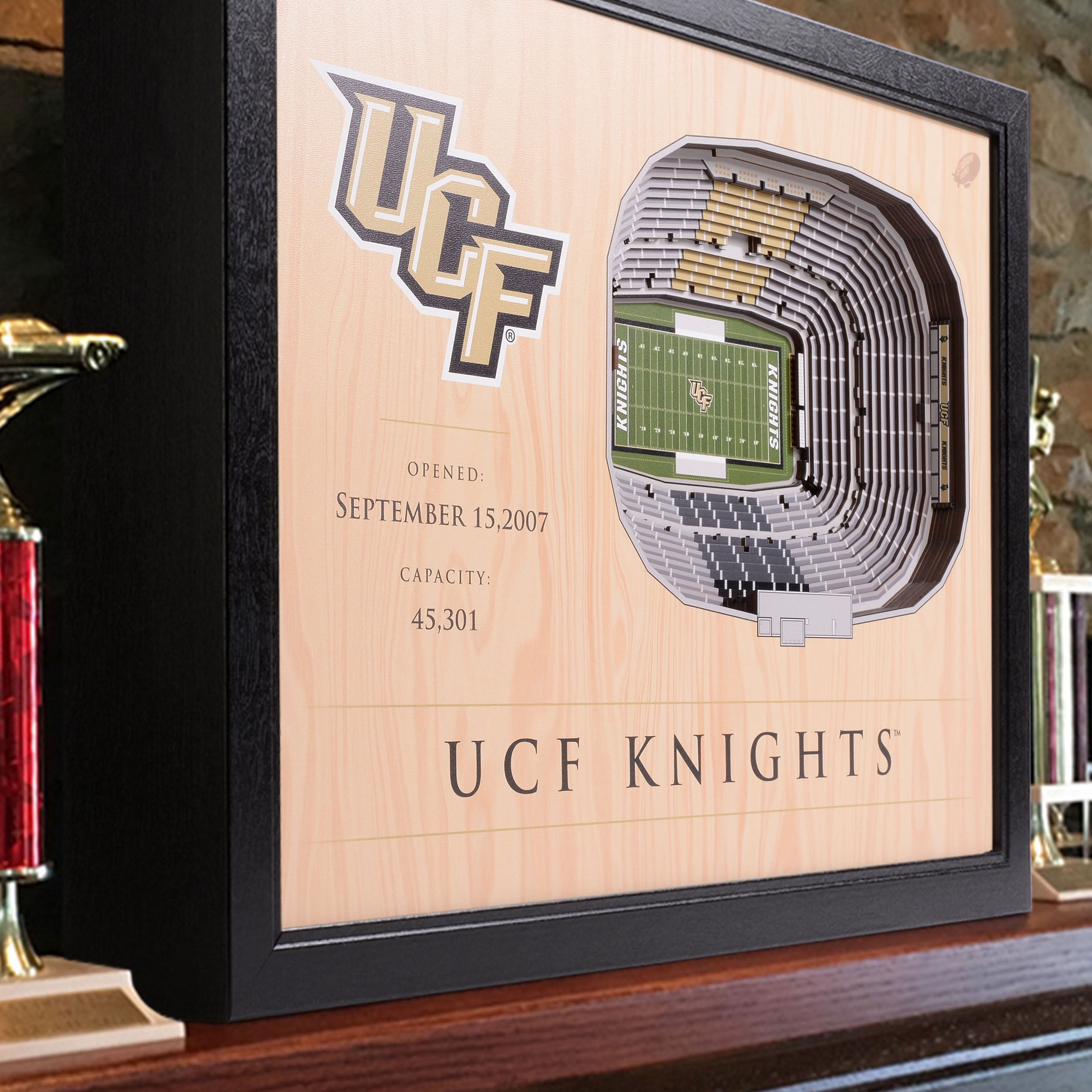YouTheFan NCAA UCF Knights FB 25-Layer Stadiumview Wall Art