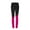 A_Hot Pink, variant on Buttery Soft Yoga Pants for Women High Waist Color Block Fashion Workout Gym Leggings Stretch Tummy Control Pant Red XL