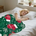 thumbnail image 5 of Hometravel Christmas Themed Blanket, 100x75cm Sofa Throw with Holiday Patterns, Festive Home Decor for Living Room, Bed, Seasonal Comfort and Warmth, 5 of 6