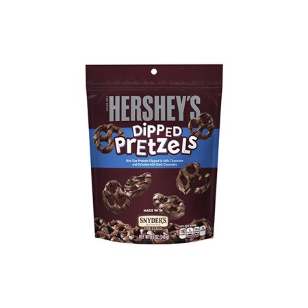 HERSHEY'S Dipped Pretzels, 8.5 oz, 6 Count (Best Way To Dip Pretzel Rods)