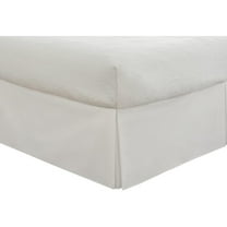 sheetsnthings Wrinkle Free Bed Skirt 650TC (King, Solid White) Cotton Blend 650 Thread Count