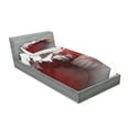 thumbnail image 2 of Ambesonne Modern Fitted Sheet & Pillow Sham Set, Woman Mountain Portrait, Twin, Dimgrey Ruby White, 2 of 2