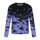 thumbnail image 5 of Blusas y camisas de manga larga con cuello redondo para hombre, blusa informal de manga larga con cuello redondo y estampado de rayas, blusa de poliéster para hombre, 5 of 5