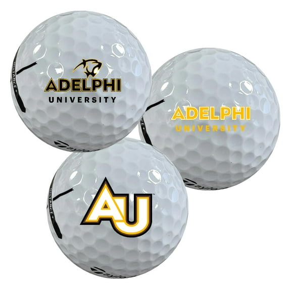 Adelphi Panthers Logo Edition Taylormade Distance Golf Balls 12-Pack (Dozen)