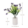 thumbnail image 5 of Luz de flores artificiales Maceta Luz de mesita de noche en maceta para decoración de café Likrtyny Para estrenar, 5 of 5