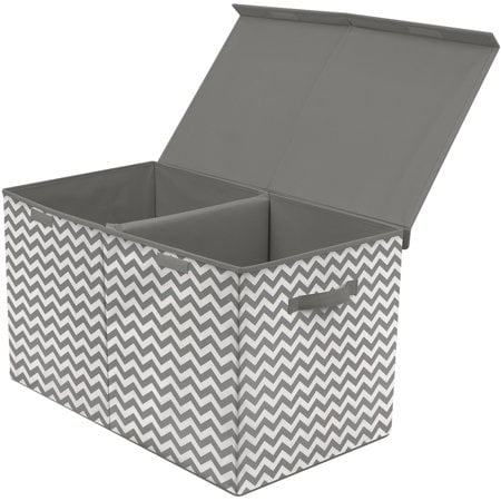 Sorbus Kids Large Toy Storage Chest with Lid, Silver